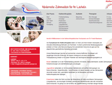 Tablet Screenshot of kieferorthopaedie-lauingen.de